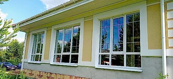 Изготовление и монтаж окон и двери с внутрипакетной раскладкой (шпросы)